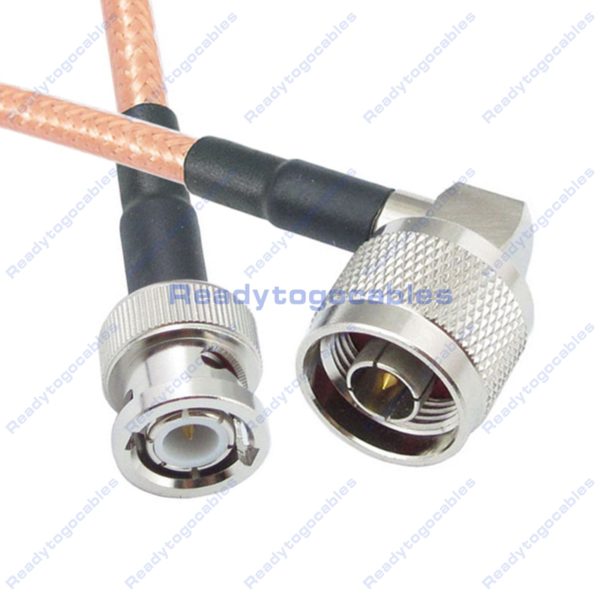 BNC Male To RA N-TYPE Male RG142 Cable