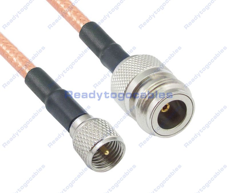 MINI UHF Male To N-TYPE Female RG142 Cable