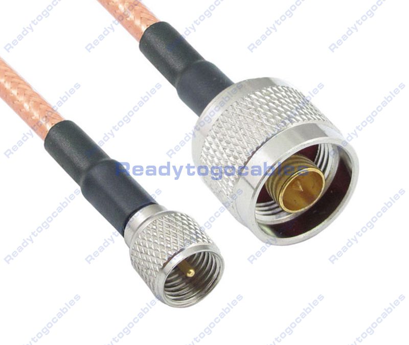MINI UHF Male To N-TYPE Male RG142 Cable
