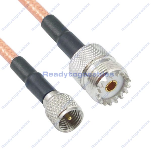 MINI UHF Male To UHF Female SO239 RG142 Cable