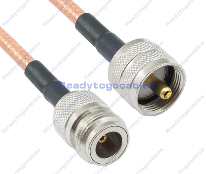 N-TYPE Female To UHF Male PL259 RG142 Cable