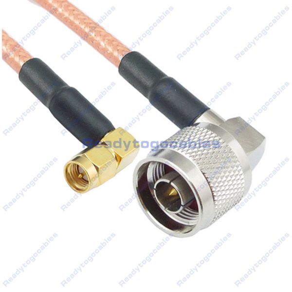 RA SMA Male To RA N-TYPE Male RG142 Cable