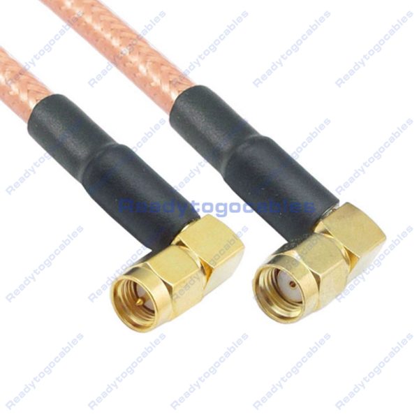 RA SMA Male To RA RP SMA Male RG142 Cable