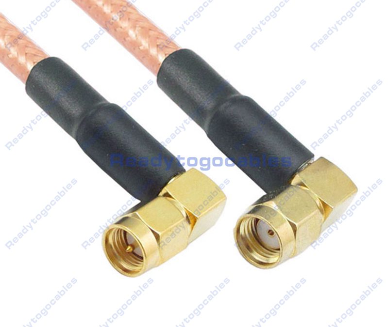 RA SMA Male To RA RP SMA Male RG142 Cable