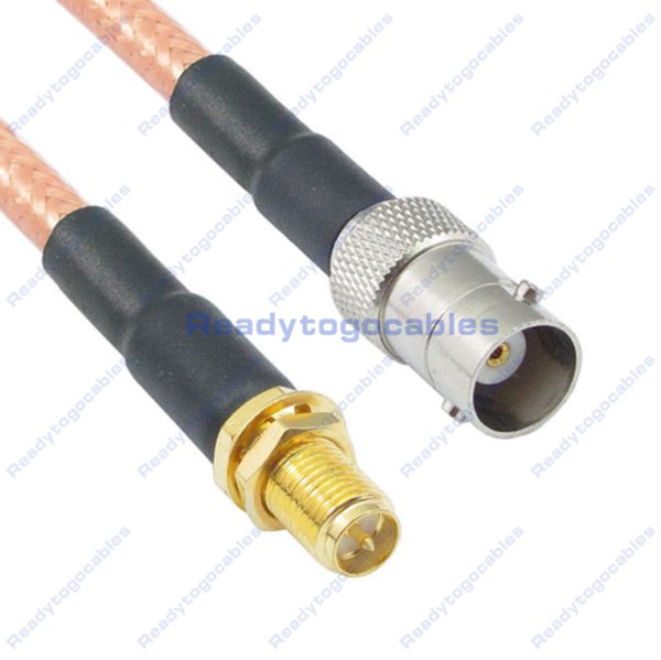 RP SMA Female To BNC Female RG142 Cable