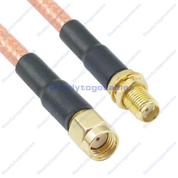 RP SMA Male To SMA Female RG142 Cable