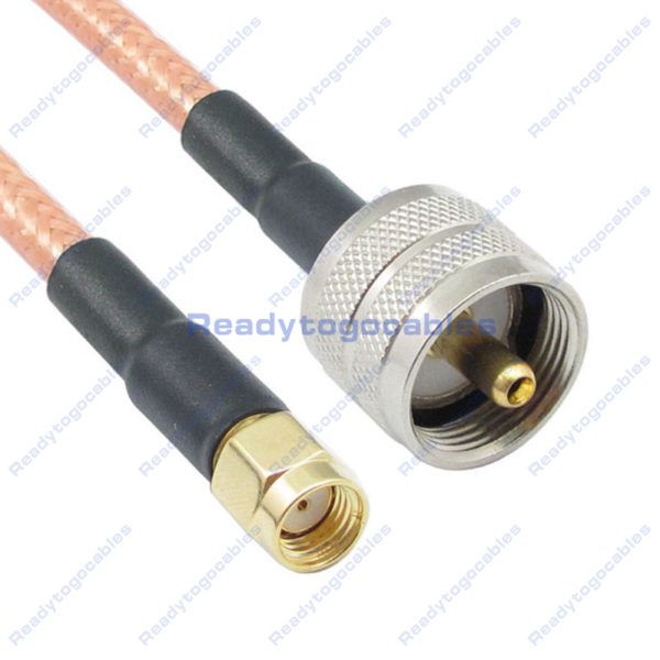 RP SMA Male To UHF Male PL259 RG142 Cable