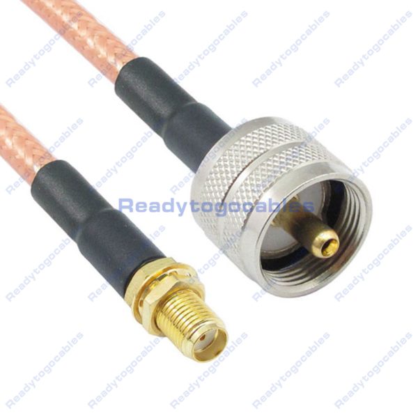 SMA Female To UHF Male PL259 RG142 Cable