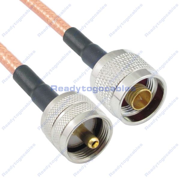 UHF Male PL259 To N-TYPE Male RG142 Cable