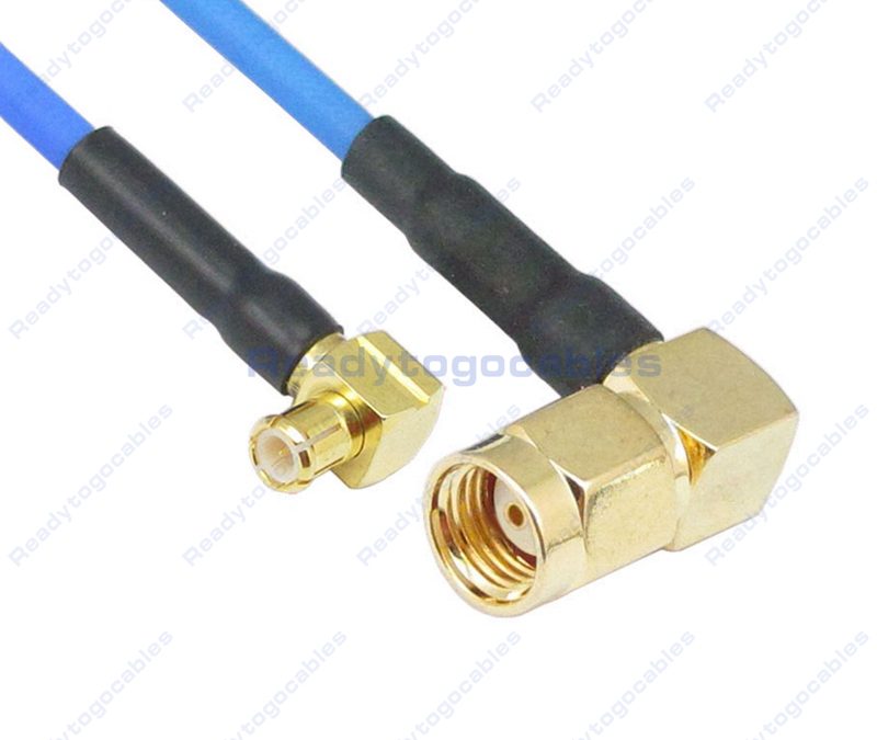 MCX Male To RA RP SMA Male RG405 Cable
