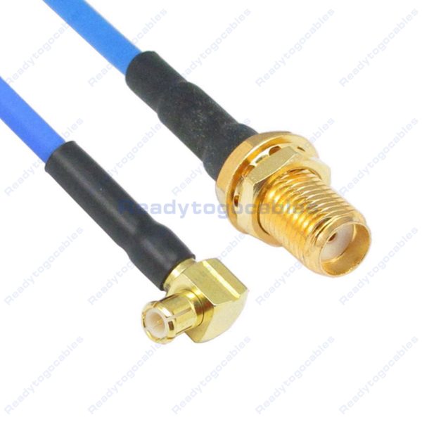 MCX Male To RA SMA Female RG405 Cable