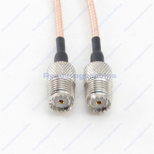 MINI-UHF Female To MINI-UHF Female RG316 Cable