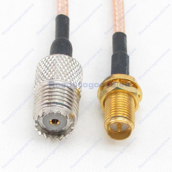 MINI-UHF Female To RP SMA Female RG316 Cable