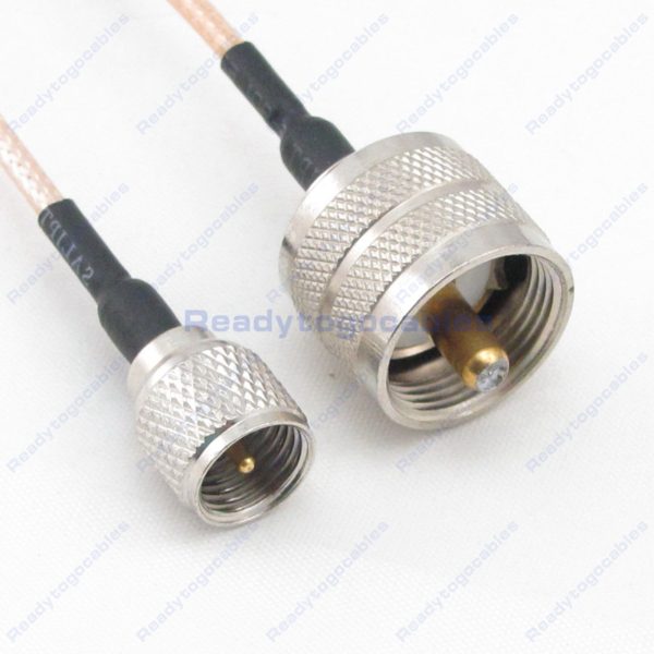 MINI-UHF Male To UHF Male PL259 RG316 Cable