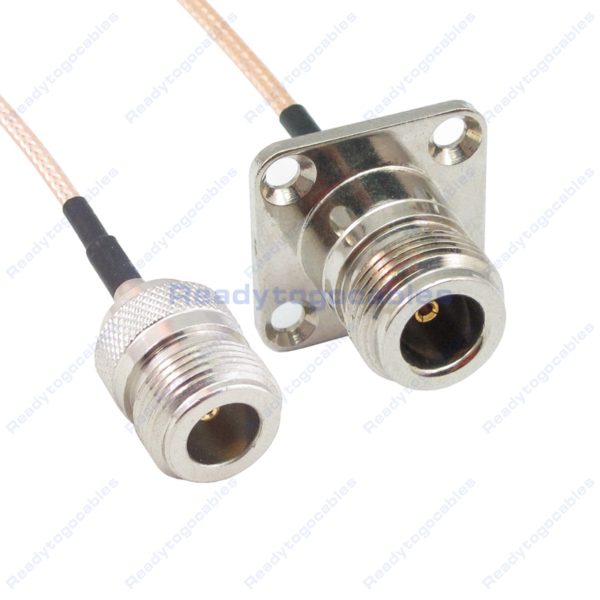 N-TYPE Female To Panel-Mount N-TYPE Female RG316 Cable