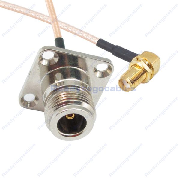 Panel-Mount N-TYPE Female To RA SMA Female RG316 Cable