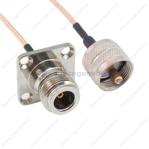 Panel-Mount N-TYPE Female To UHF Male PL259 RG316 Cable