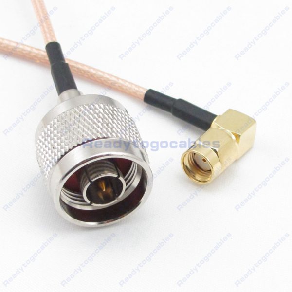 RP SMA Male To RA N-TYPE Male RG316 Cable