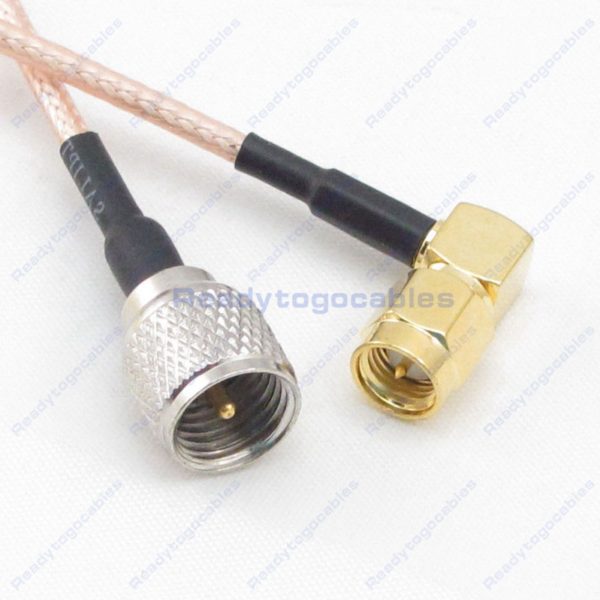 RA SMA Male To MINI-UHF Male RG316 Cable