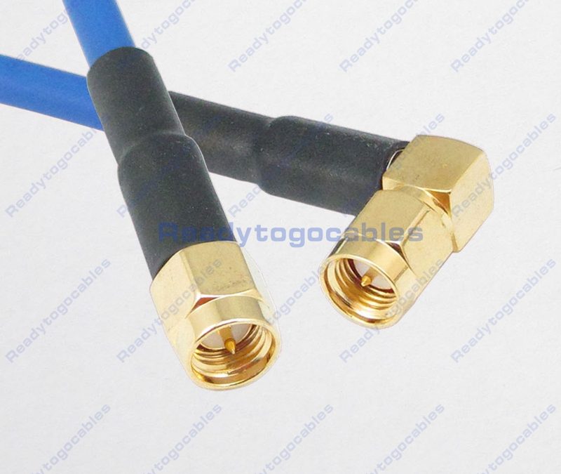 RA SMA Male To SMA Male RG402 Cable