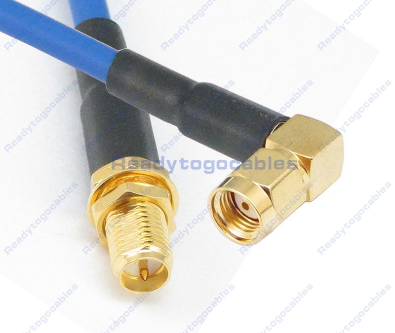 RP SMA Female To RA RP SMA Male RG402 Cable