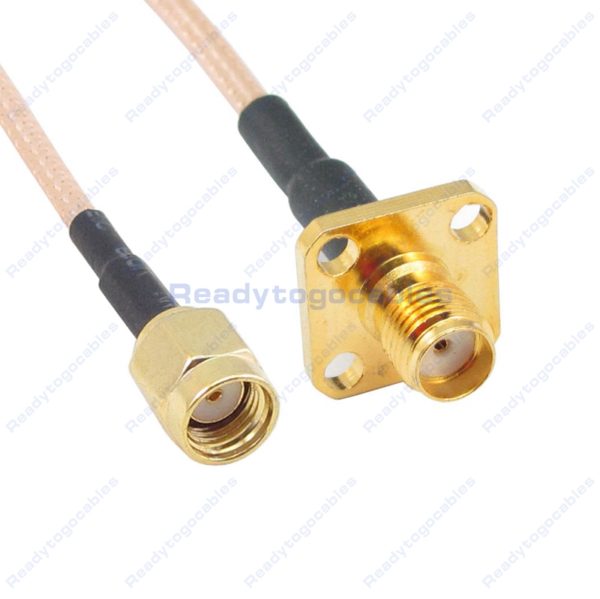 RP SMA Male To Panel-Mount SMA Female RG316 Cable
