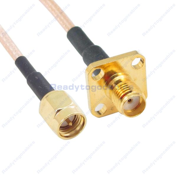 SMA Male To Panel-Mount SMA Female RG316 Cable
