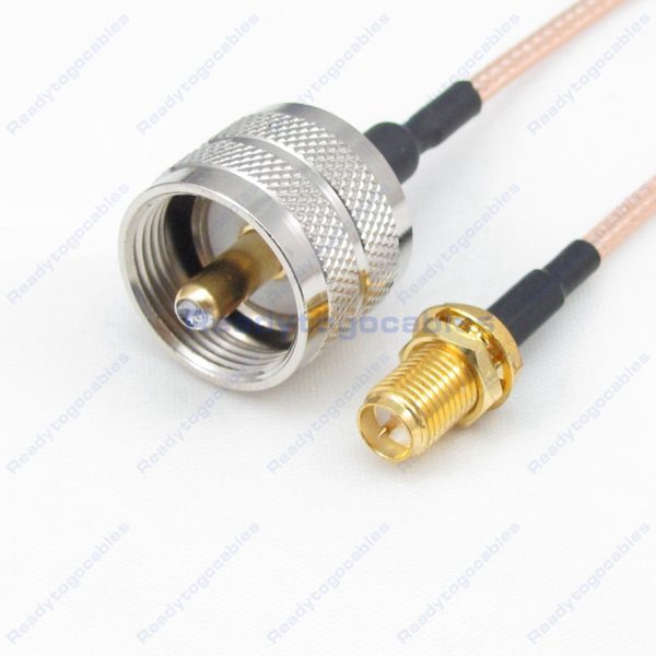 UHF Male PL259 To RP SMA Female RG316 Cable