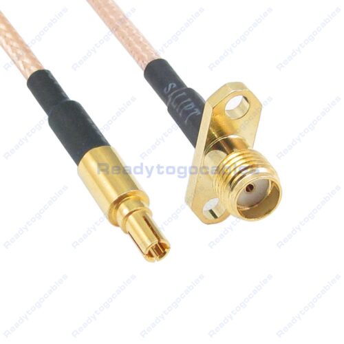 CRC9 Male To Panel-Mount 2 SMA Female RG316 Cable