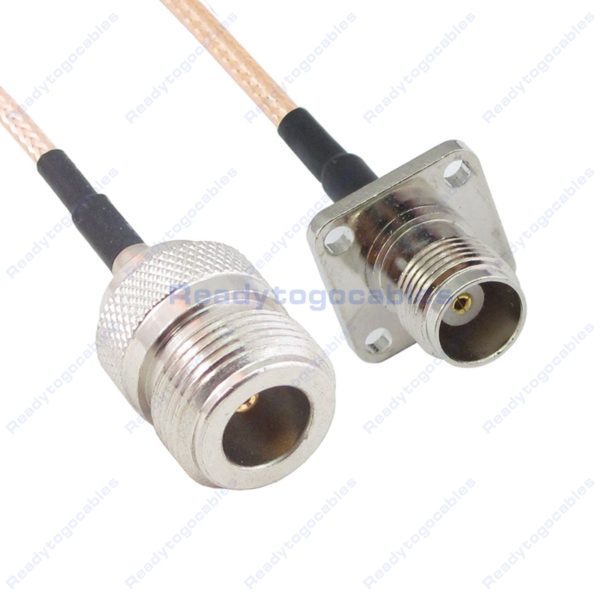 N-TYPE Female To Panel-Mount TNC Female RG316 Cable