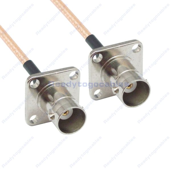Panel-Mount BNC Female To Panel-Mount BNC Female RG316 Cable