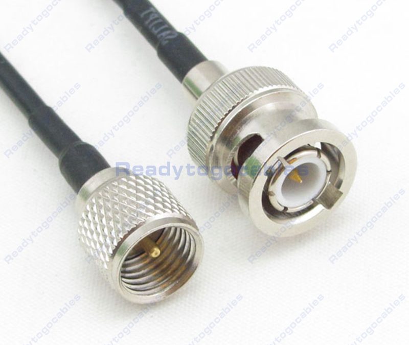 BNC Male To MINI-UHF Male RG174 Cable