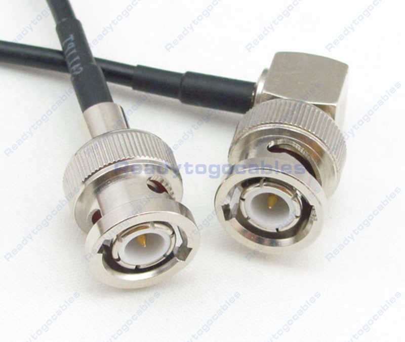 BNC Male To RA BNC Male RG174 Cable