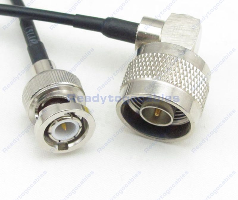 BNC Male To RA N-TYPE Male RG174 Cable
