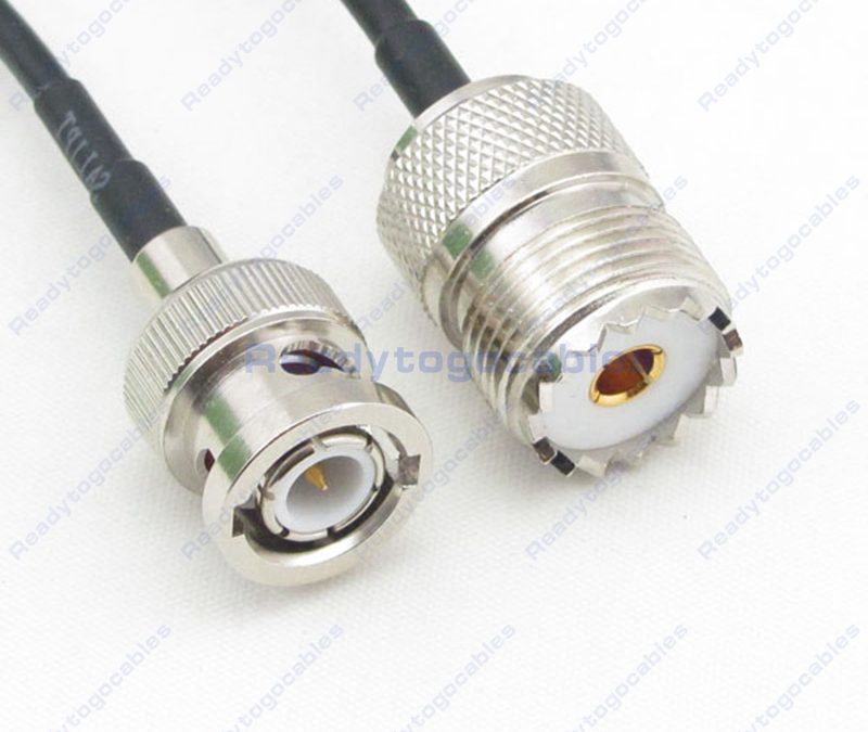 BNC Male To UHF Female SO239 RG174 Cable