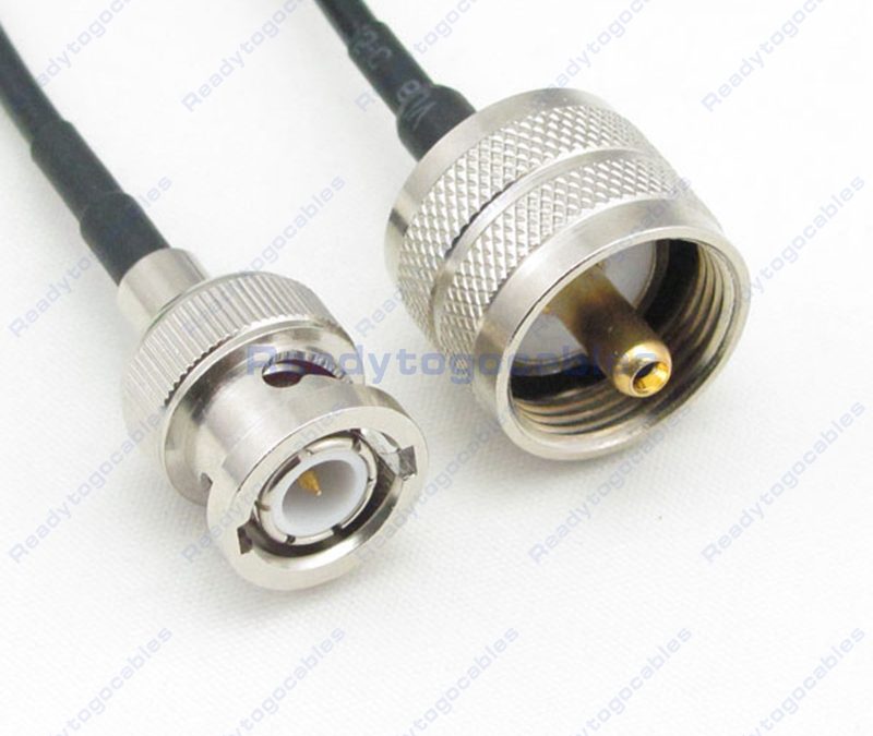 BNC Male To UHF Male PL259 RG174 Cable