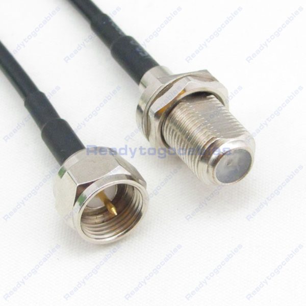 F Male To F Female RG174 Cable