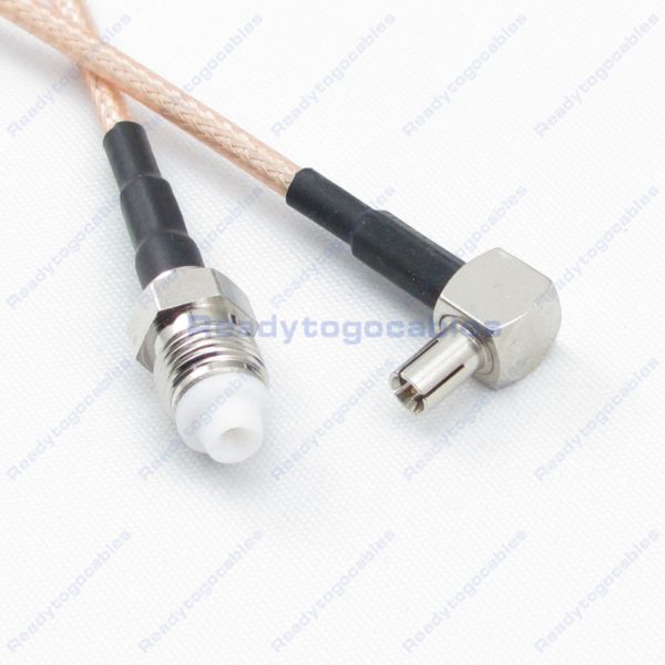 FME Female To RA TS9 Male RG316 Cable