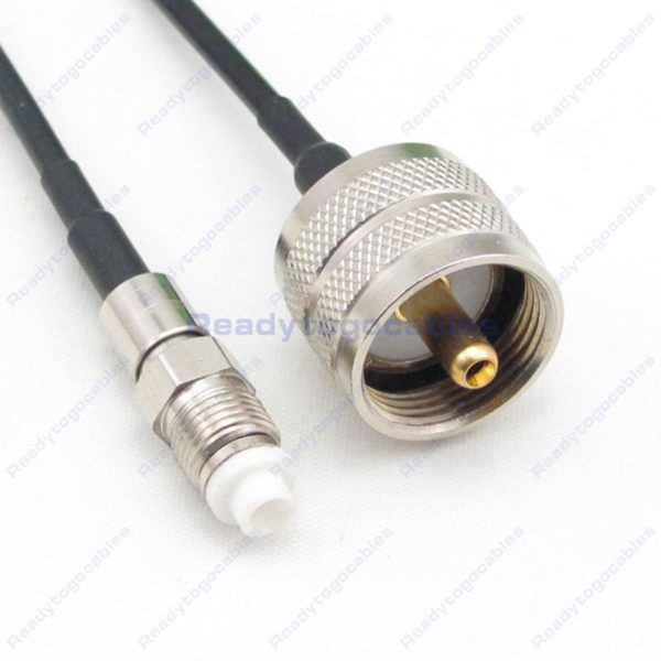 FME Female To UHF Male PL259 RG174 Cable