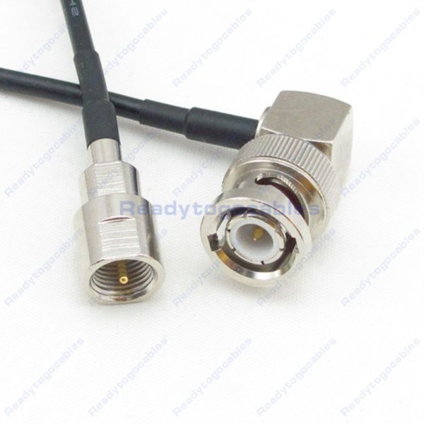 FME Male To RA BNC Male RG174 Cable