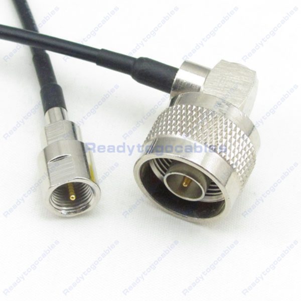 FME Male To RA N-TYPE Male RG174 Cable