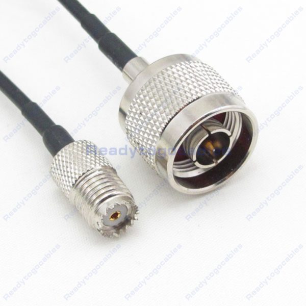 MINI-UHF Female To N-TYPE Male RG174 Cable