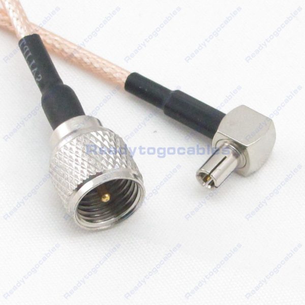 MINI-UHF Male To RA TS9 Male RG316 Cable