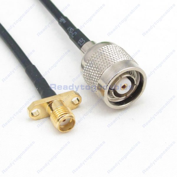 Panel-Mount 2 SMA Female To RP TNC Male RG174 Cable