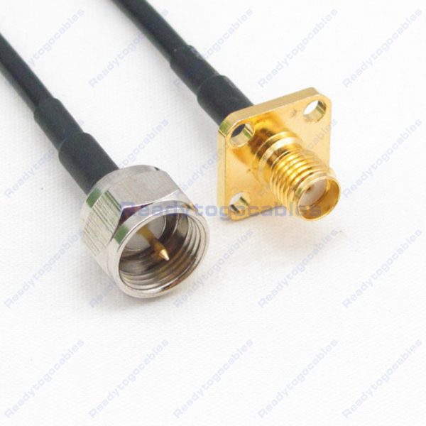 Panel-Mount SMA Female To F Male RG174 Cable