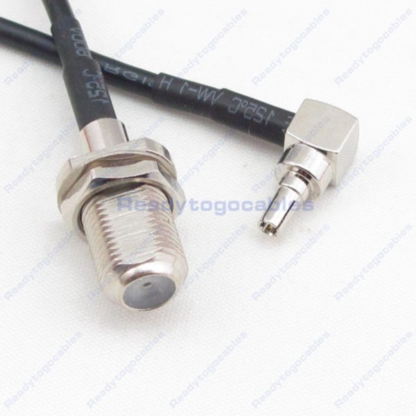 RA CRC9 Male To F Female RG174 Cable