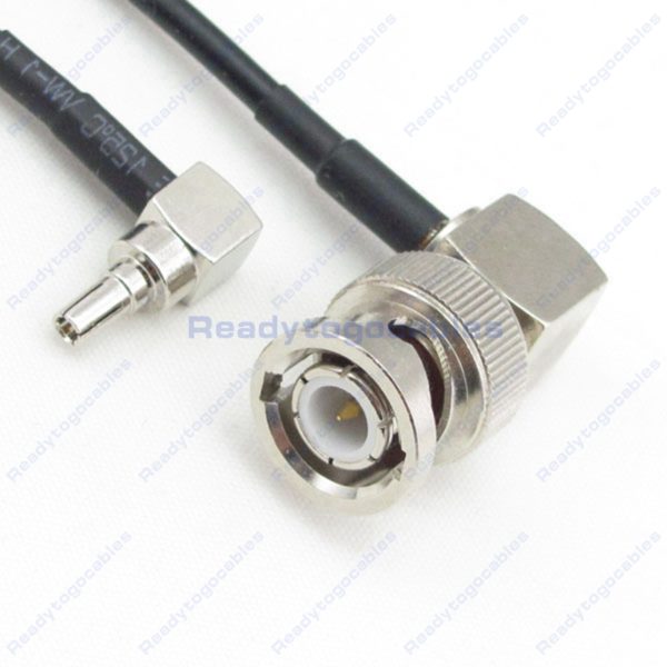 RA CRC9 Male To RA BNC Male RG174 Cable