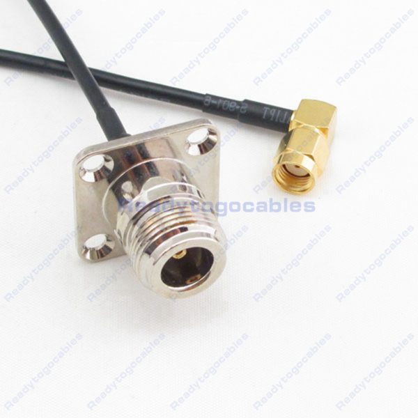 RA RP SMA Male To Panel-Mount N-TYPE Female RG174 Cable