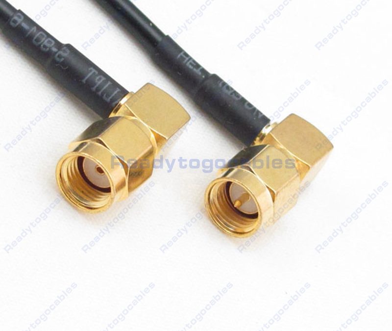 RA RP SMA Male To RA SMA Male RG174 Cable