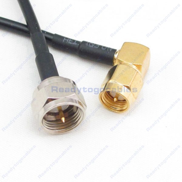 RA SMA Male To F Male RG174 Cable